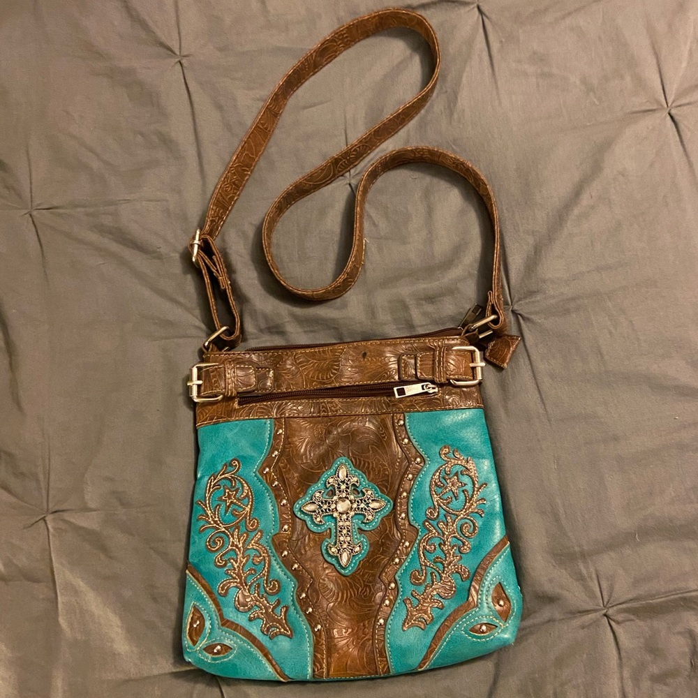 Western style crossbody purse